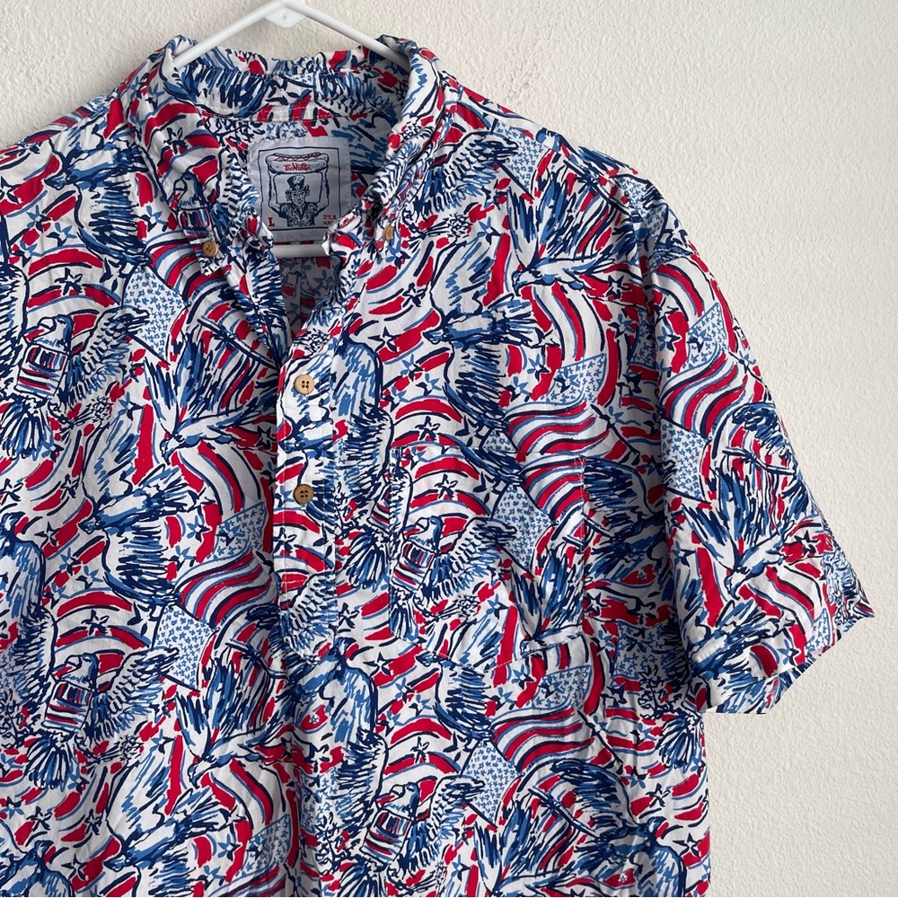 Chubbies The Nutter Short Sleeve Popover Usa Shirt - image 1